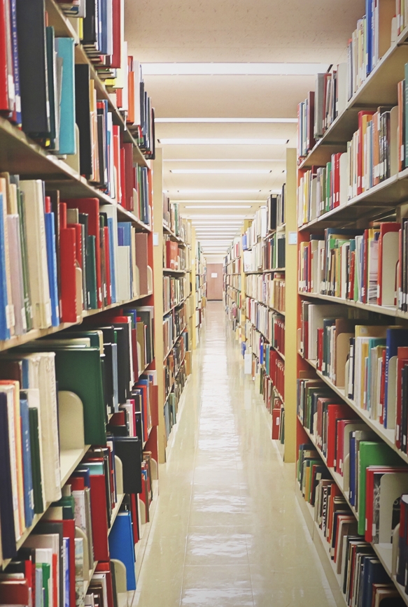 Regały z książkami